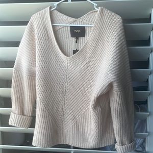 Maje cashmere nude sweater